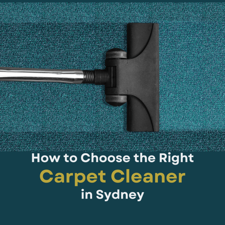 How to Choose the Right Carpet Cleaner in Sydney