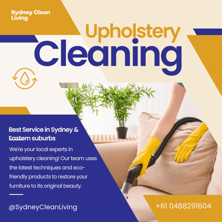 local Upholstery cleaning in Sydney